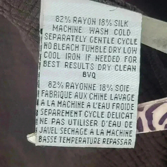 Eileen Fisher system stretch crepe brown jacket rayon/silk sz small - Picture 6 of 7